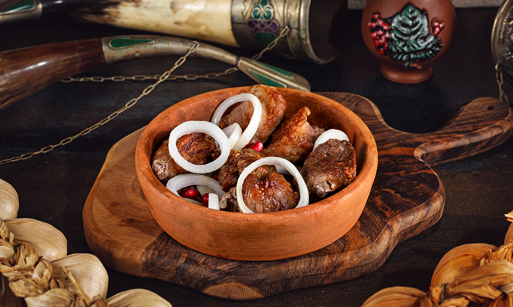 Шашлык из свинины at Tbilisuri Ezo in Tbilisi }}