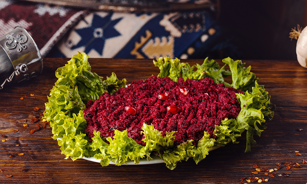 Пхали из свеклы at Tbilisuri Ezo in Tbilisi }}