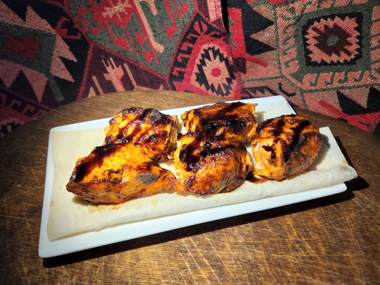 Куриный шашлык at Tbilisuri Ezo in Tbilisi }}